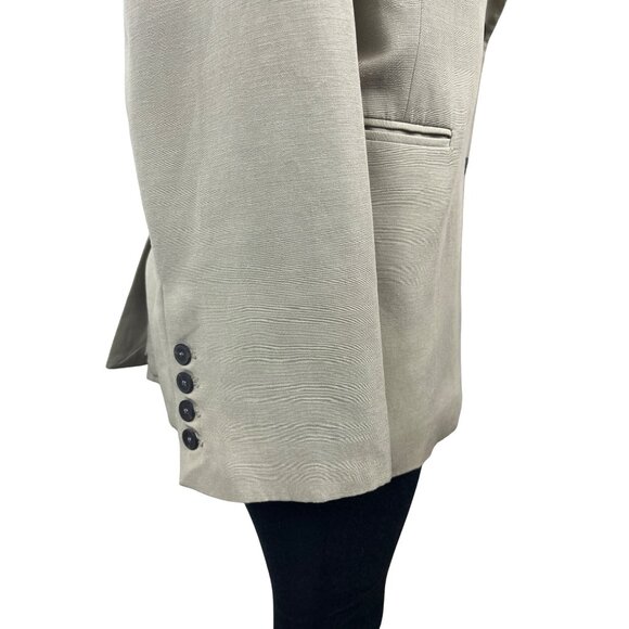 Zara Women’s Notched Lapel Grey Blazer Sz M-L Office Attire - Picture 5 of 8